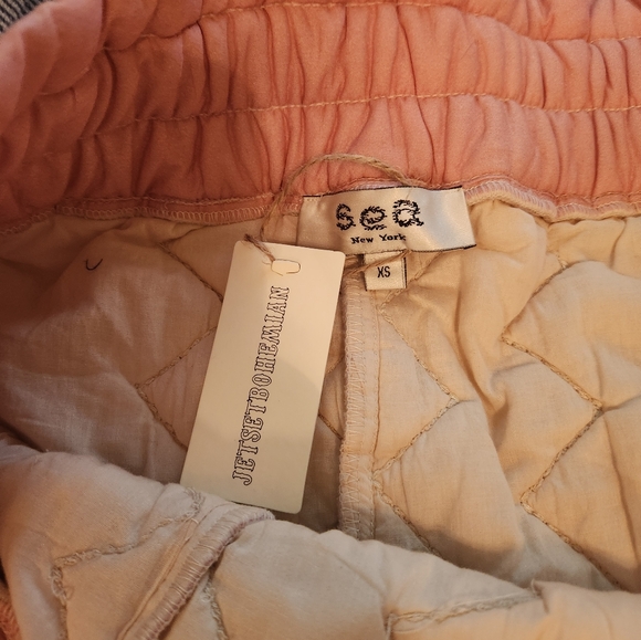 RARE SOLD OUT SEA NEW YORK HELENA PATCHWORK QUILTED MIDI SKIRT Pink - Picture 8 of 8